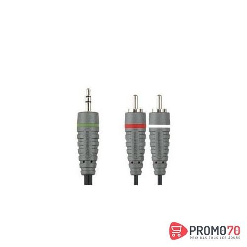 Be blue stereo audio cable 2x rca m - 2x rca m 2m 