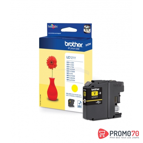 Brother cartouche d'encre jaune pour dcp-j132w / dcp-j172w