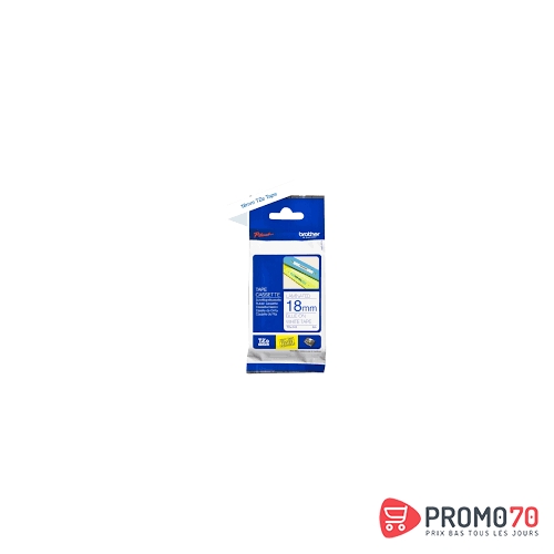 Brother lamine 8m, 18mm bleu - blanc