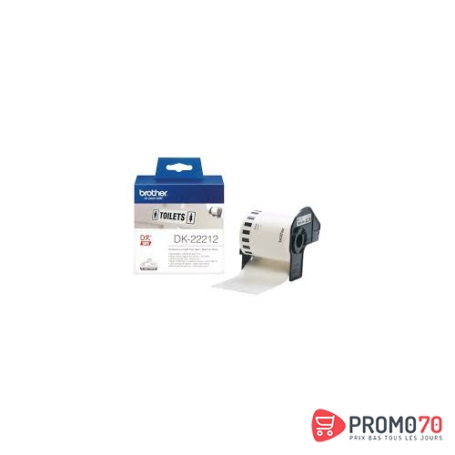 Brother ruban noir - blanc 62 mm papier repositionnable