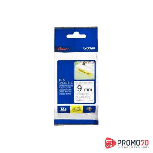 Brother ruban noir - vert 9mm