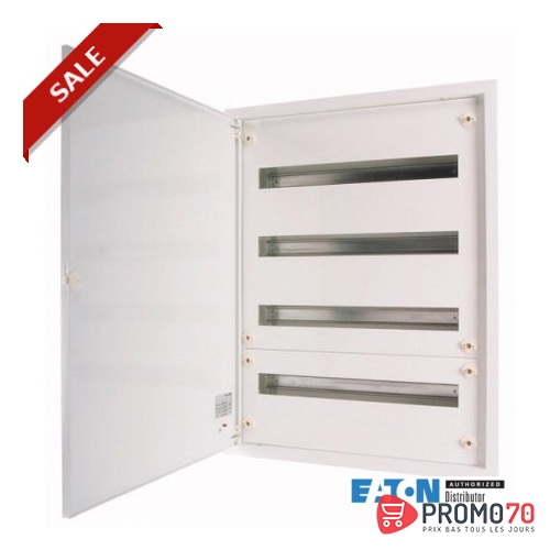 Coffret à encastrer complet; blanc; 33 pe par rangée; 6 rangées;