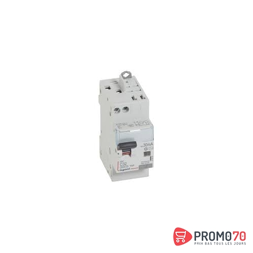 Disjoncteur modulaire 1p+n c 32a 10ka diff ac 30ma