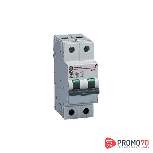 Disjoncteur modulaire 2p c 50a 6ka