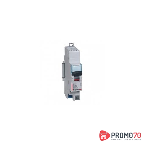 Disjoncteur modulaire 2p courbe c 16a 4,5ka