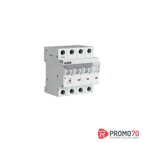 Disjoncteur modulaire 3pn c 50a 6ka