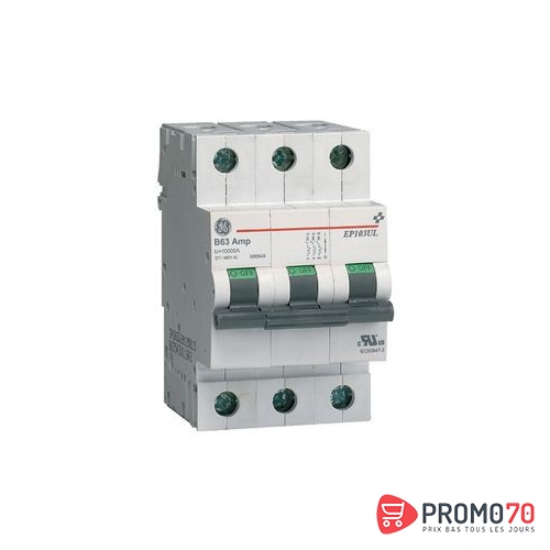 Disjoncteur modulaire 3pn c 6a 6ka