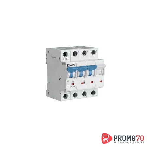 Disjoncteur modulaire 3p+n courbe c 32a 4,5ka