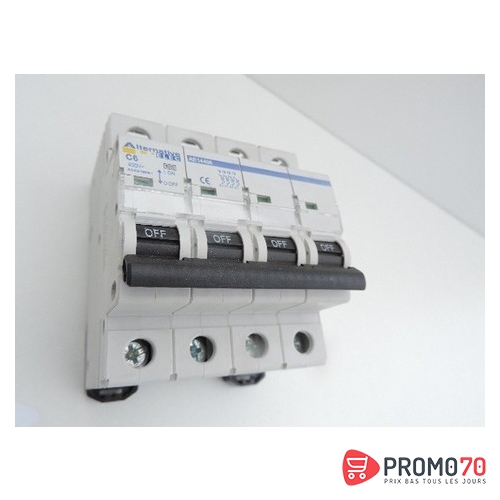 Disjoncteur modulaire 4p c 10a 6ka