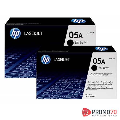 Hp 05a 2-pack black original laserjet toner cartridges