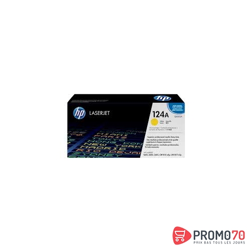 Hp 124a yellow original laserjet toner cartridge