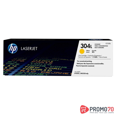 Hp 304l economy yellow original laserjet toner cartridge
