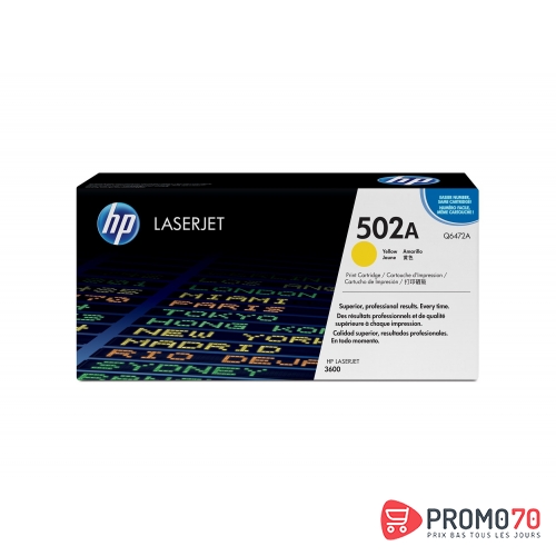 Hp 502a yellow original laserjet toner cartridge