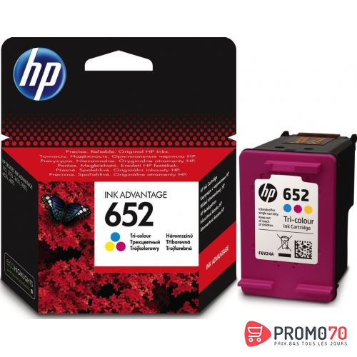 Hp 652 tri-color original ink advantage cartridge