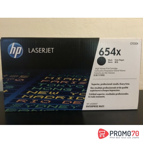Hp 654x high yield black original laserjet toner cartridge