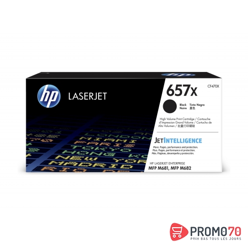 Hp 657x high yield black original laserjet toner cartridge