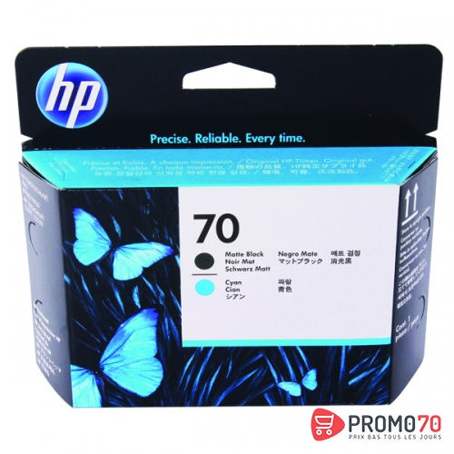Hp 70 matte black and cyan designjet printhead