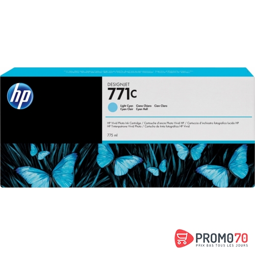 Hp 771c 775-ml light cyan designjet ink cartridge