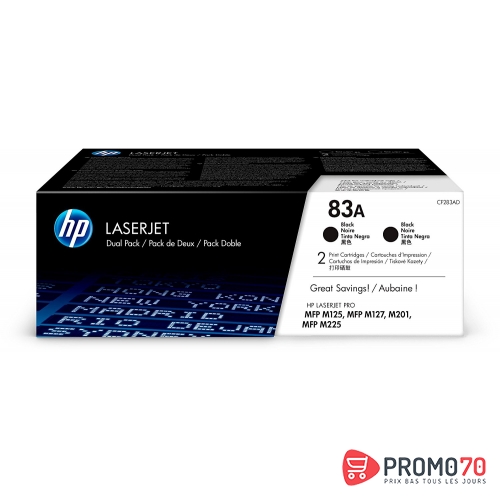 Hp 83a 2-pack black original laserjet toner cartridges