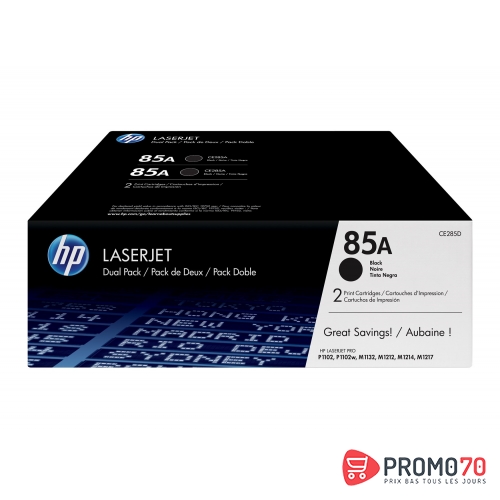 Hp 85a 2-pack black original laserjet toner cartridges