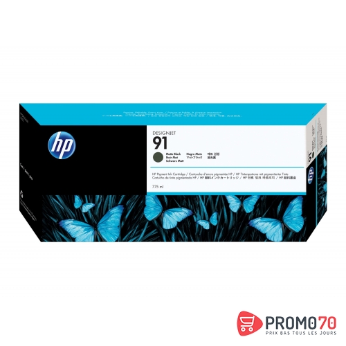 Hp 91 775-ml photo black designjet pigment ink cartridge