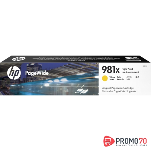 Hp 981x high yield yellow original pagewide cartridge