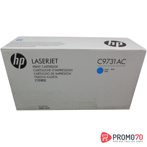 Hp c9731ac cyan contract original laserjet toner cartridge