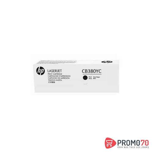Hp cb380yc black optimized contract original laserjet toner cartridge