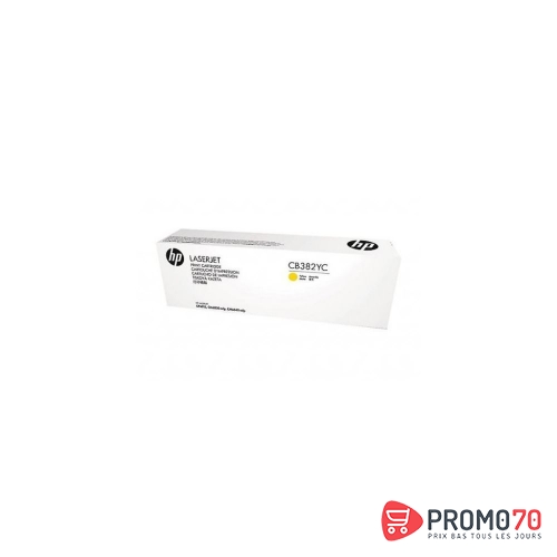 Hp cb382yc yellow optimized contract original laserjet toner cartridge