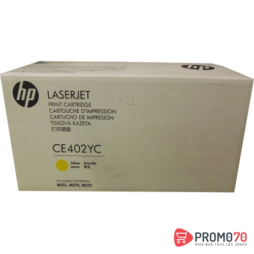 Hp ce402yc yellow optimized contract original laserjet toner cartridge