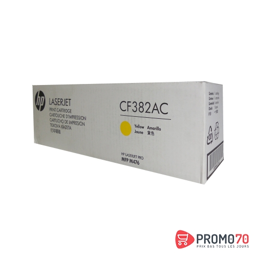 Hp cf382ac yellow contract original laserjet toner cartridge