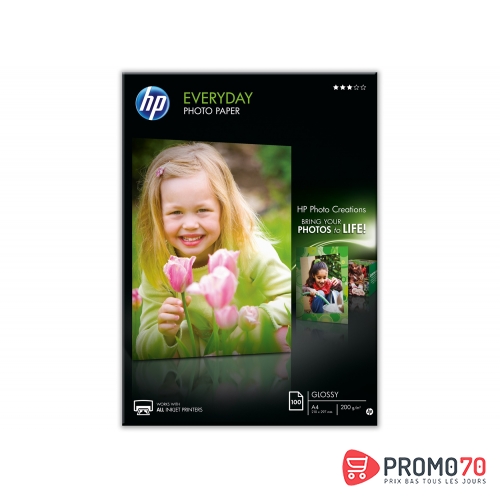 Hp everyday photo paper,100 shts,eu