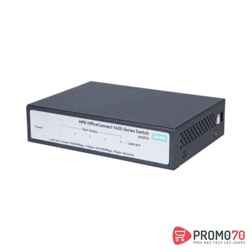 Hpe 1420 5g switch [5 ports 10-100-1000 , l2,  unmanaged]