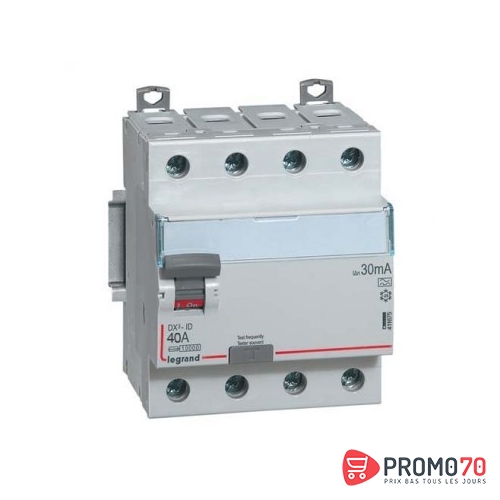 Interrupteur différentiel modulaire ac 4p 40a-30ma