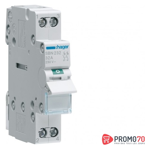 Interrupteur modulaire is 32a 2p