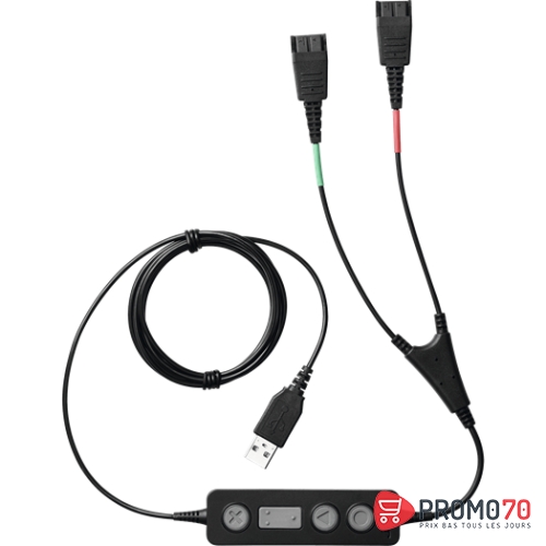 Jabra link 265 usb with 2 qd training cable with mute option