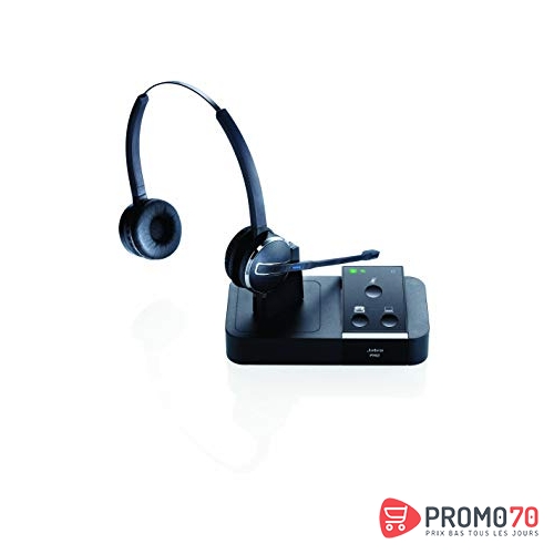 Jabra pro??? 9450 duo dect, connectivity for desk phone-pc (softphone), noise-cancelling, wideband, uc-compatible, jabra safetone
