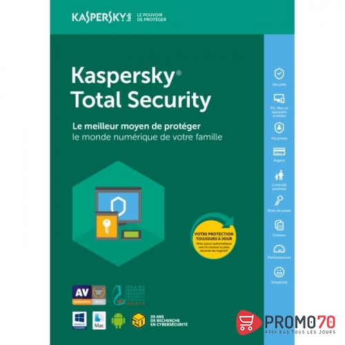 Kaspersky internet security 2019 3 poste multi-devices