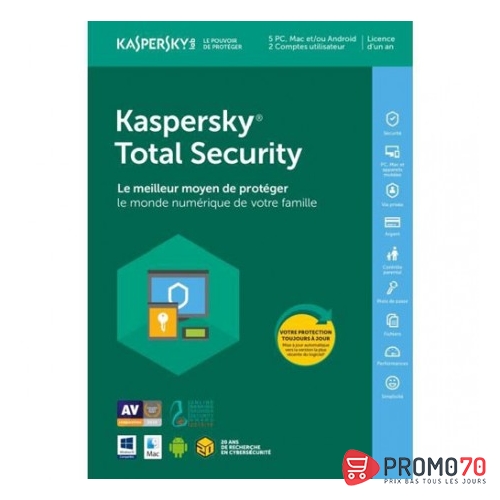 Kaspersky total security 2019 5 postes multi-devices