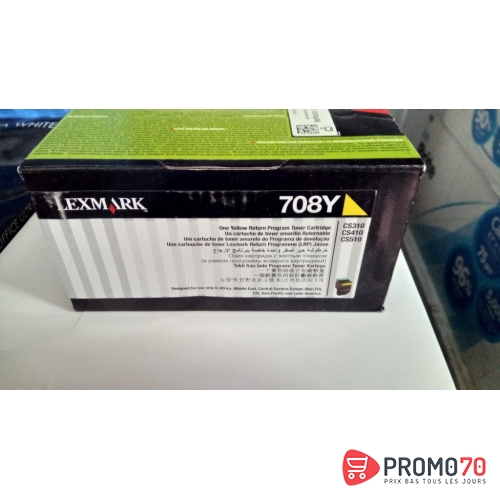 Lexmark 708y yellow return program toner cartridge