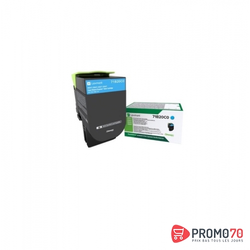 Lexmark standard cyan return programme toner cartridge