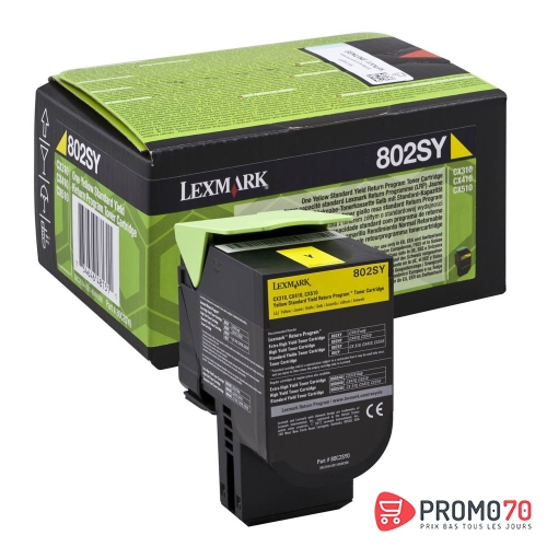 Lexmark standard yellow return programme toner cartridge
