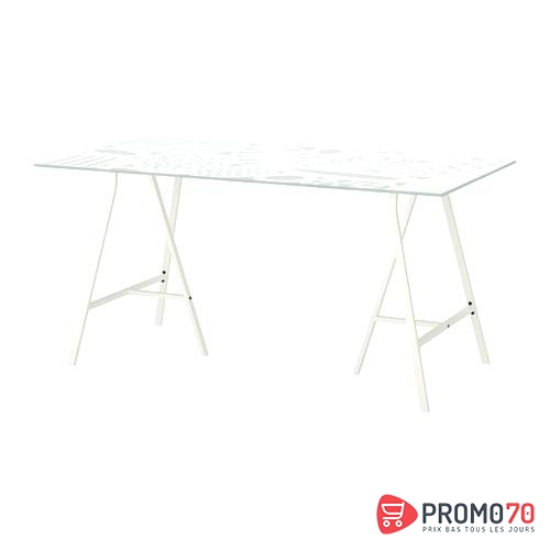Linnmon - lerberg table, blanc