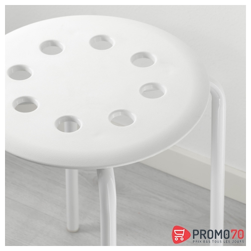 Marius tabouret, blanc