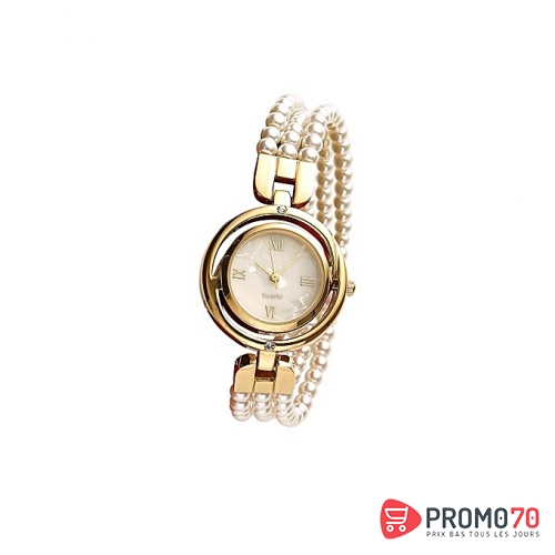Montre classique en perles pour elle