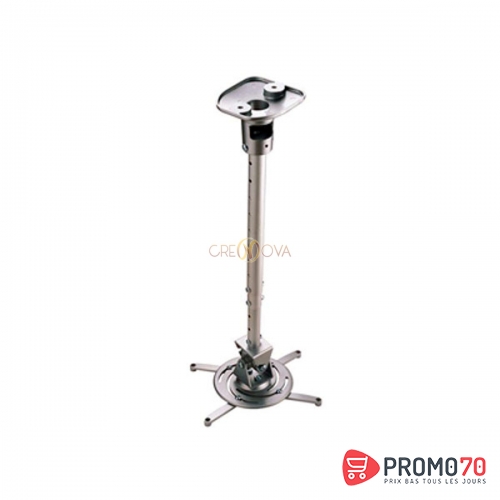 Oray support plafond universel pour vidéo-projecteur charge maxi 15kgs attache réglable de 07 à 90cm