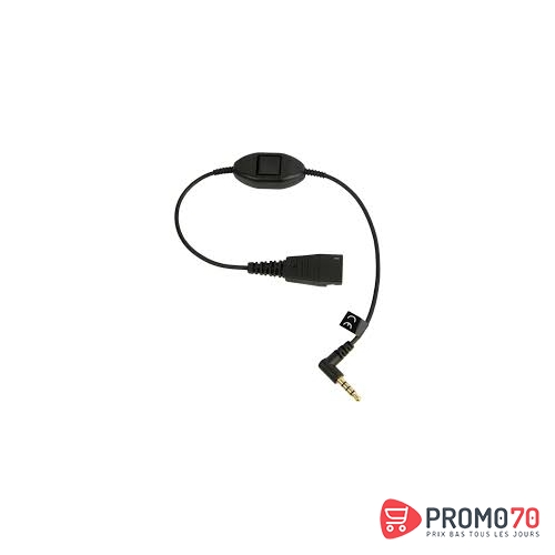Qd cord to 3.5 mm jack. with in-line call-answering; for alcatel 8er and 9er series