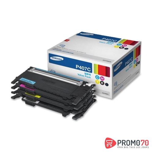 Samsung clt-p407c 4-pk cmyk toner crtg