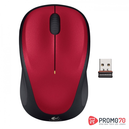 Souris sans fil  m235 rouge