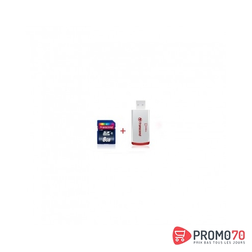 Transcend 8gb sdhc10 + lecteur de carte